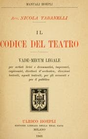 Tapa de Il codice del teatro