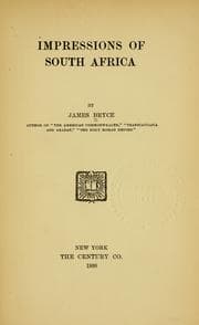 Tapa de Impressions of South Africa