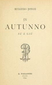 Tapa de In autunno