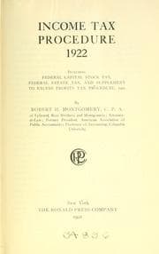 Tapa de Income tax procedure, 1922