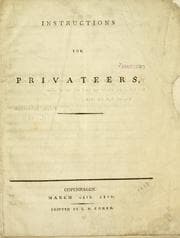 Tapa de Instructions for privateers