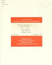 Tapa de Integrative bargaining in a competitive market