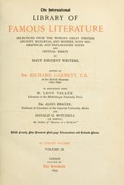 Tapa de The International library of famous literature