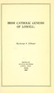 Tapa de Irish Catholic genesis of Lowell