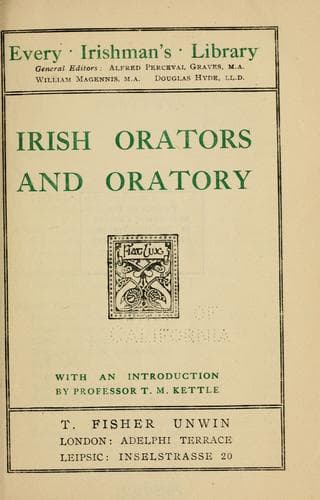 Tapa de Irish orators and oratory