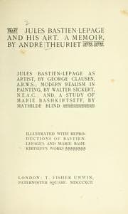 Tapa de Jules Bastien-Lepage and his art
