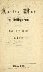 Tapa de Kaiser Max und sein Lieblingstraum