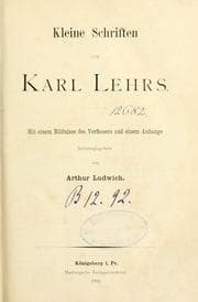 Tapa de Kleine Schriften
