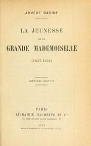 Tapa de La jeunesse de la Grande Mademoiselle (1627-1652)