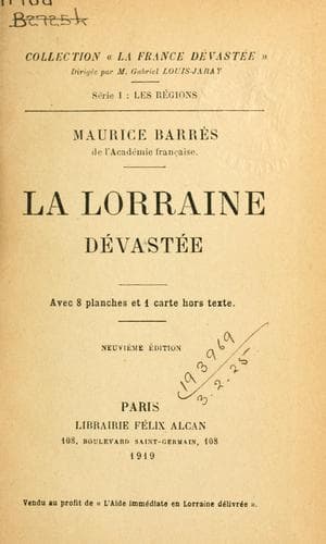 Tapa de La Lorraine dévastée