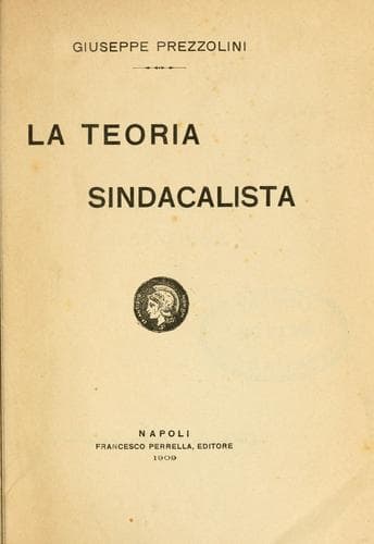 Tapa de La teoria sindacalista