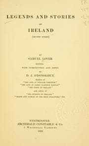 Tapa de Legends and stories of Ireland