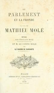 Tapa de Le parlement et la Fronde