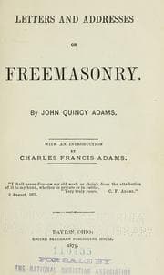 Tapa de Letters and addresses on freemasonry