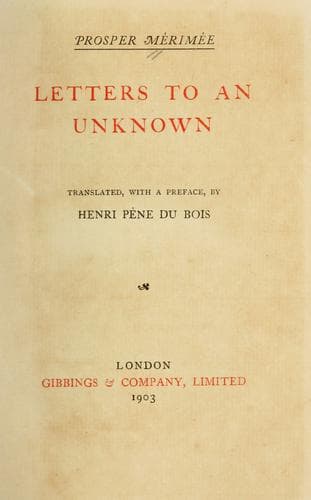 Tapa de Letters to an unknown