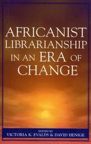 Tapa de Africanist Librarianship in an Era of Change