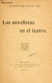 Tapa de Los novelistas en el teatro