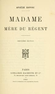 Tapa de Madame, mère du régent
