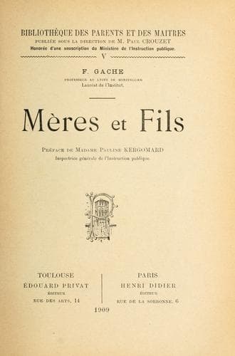 Tapa de Meres et fils. --
