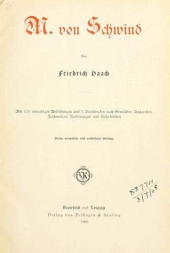 Tapa de M. von Schwind