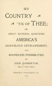Tapa de My country, 'tis of thee; or, Great national questions