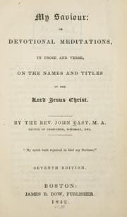Tapa de My Saviour, or, Devotional meditations in prose and verse
