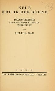 Tapa de Neue Kritik der Bühne