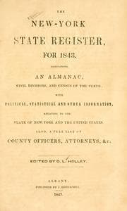 Tapa de The New York State register. 1843-
