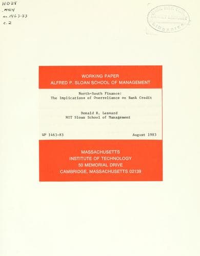 Tapa de North-South finance