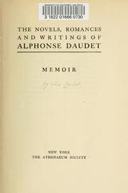 Tapa de The novels, romances and writings of Alphonse Daudet