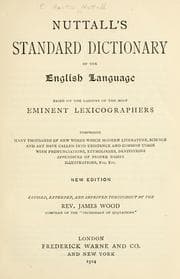 Tapa de Nuttall's Standard dictionary of the English language
