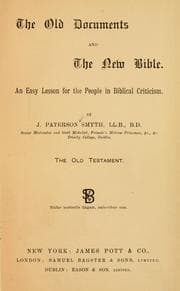 Tapa de The Old Documents and the New Bible