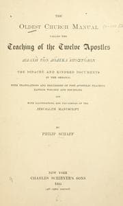 Tapa de The oldest church manual called The teaching of the twelve apostles