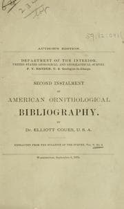 Tapa de Ornithological bibliography