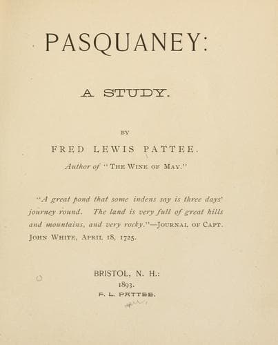 Tapa de Pasquaney