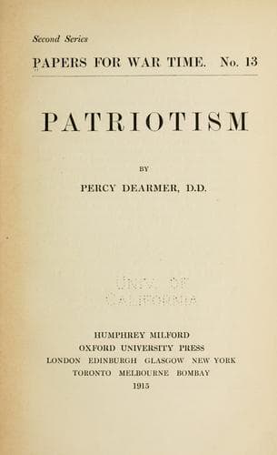 Tapa de Patriotism