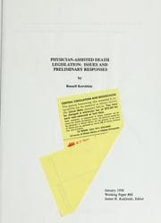 Tapa de Physician-assisted death legislation