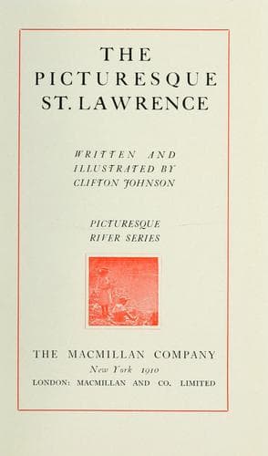 Tapa de The picturesque St. Lawrence