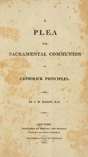 Tapa de A Plea for sacramental communion on catholick principles