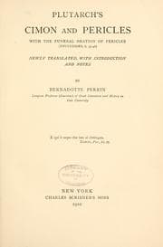 Tapa de Plutarch's Cimon and Pericles