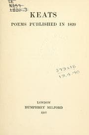 Tapa de Poems published in 1820