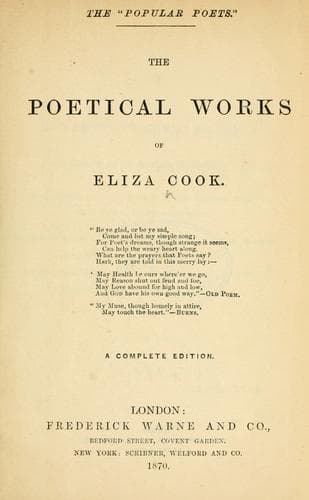 Tapa de Poetical works