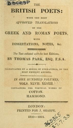 Tapa de Poetical works