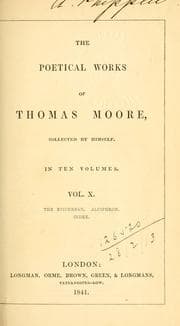 Tapa de The poetical works of Thomas Moore, collected by himself