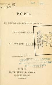 Tapa de Pope, his descent and family connections