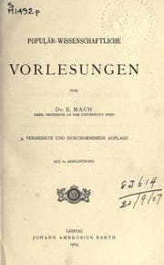 Tapa de Populär-wissenschaftliche Vorlesungen