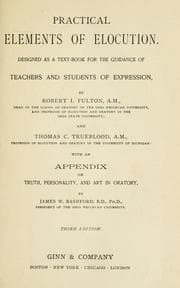 Tapa de Practical elements of elocution