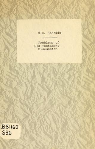 Tapa de Problems of Old Testament discussion ...