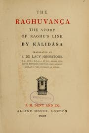 Tapa de The Raghuvança