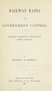 Tapa de Railway rates and government control